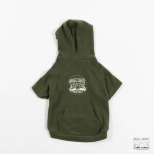 Animal Saints Hooded Dog Sweatshirt in Arthurian Green