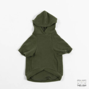 Animal Saints Hooded Dog Sweatshirt in Arthurian Green